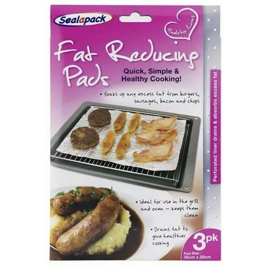 3pk Fat Reducing Pads For Cooking 3pk Fat Reducing Pads For Cooking